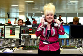Barbara Windsor on the trading floor during the BGC Partners Charity Day in London's Docklands. Picture: Ian West/PA Wire