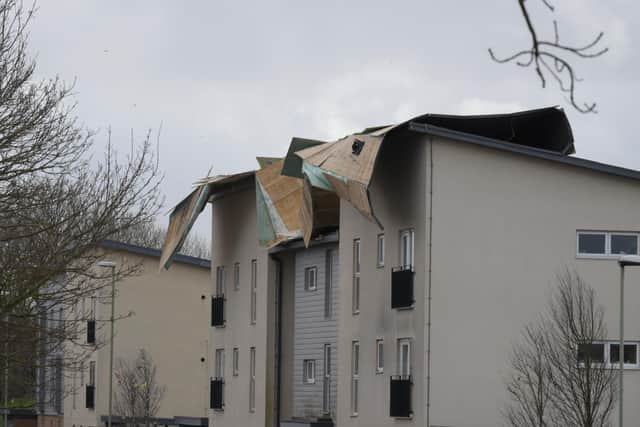 Roof ripped off by Storm Eunice in Gosport. Picture: Stu Frizell