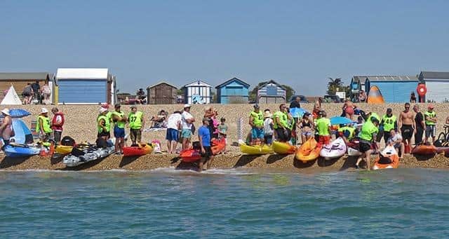 Hayling Island kayak around the island.