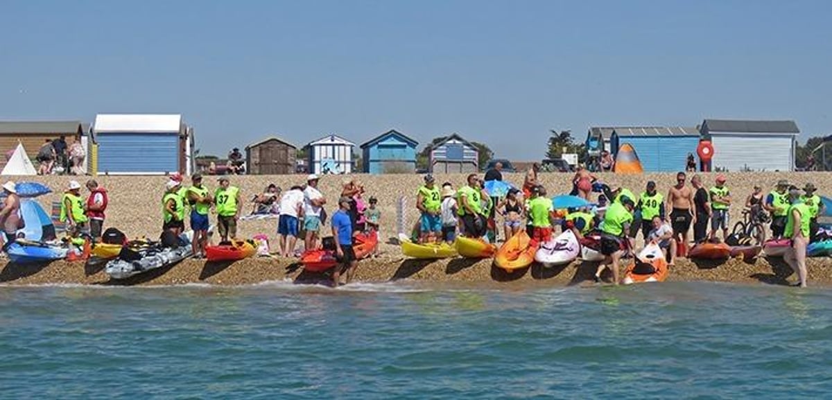 THE annual kayak around Hayling Island did not disappoint with 48 kayaks taking part