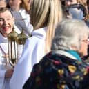Waterlooville Palm Sunday celebration. Picture: Sam Stephenson.
