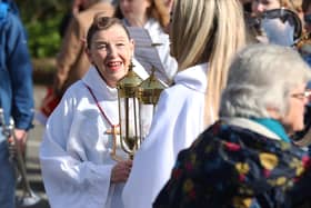 Waterlooville Palm Sunday celebration. Picture: Sam Stephenson.