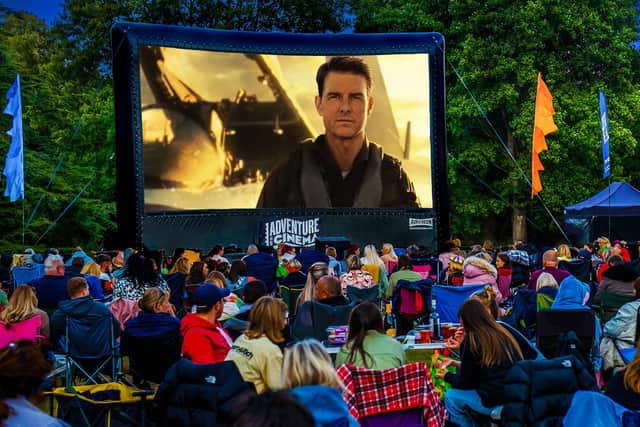 Top Gun: Maverick is one of the films being screened by Adventure Cinema when they return to Mountbatten Centre, Portsmouth in 2023