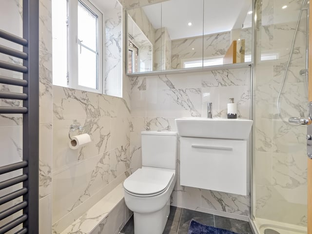One of the bathrooms