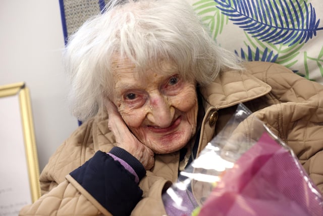 Pictured is Maisie at her 105th party at Spark Community Space Picture: Sam Stephenson.