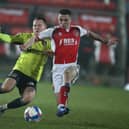 Bryn Morris, left, in action for Northampton against Fleetwood. Picture: Pete Norton/Getty Images