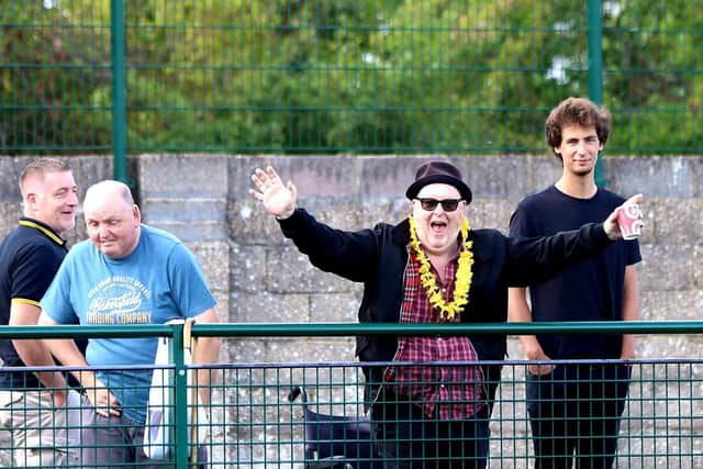 Gosport supporters at Hamworthy. Picture by Tom Phillips
