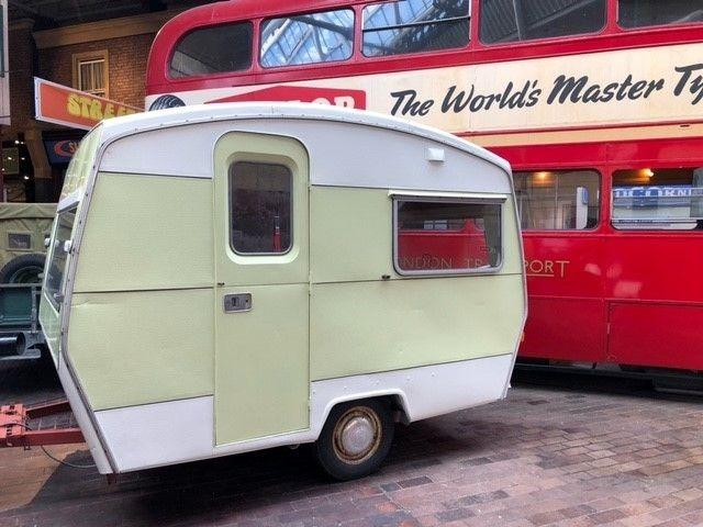 Vintage Sprite Caravan in the National Motor Museum