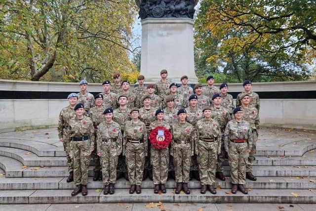 The Hampshire and Isle of Wight Army Cadet Force in Portsmouth for Remembrance day