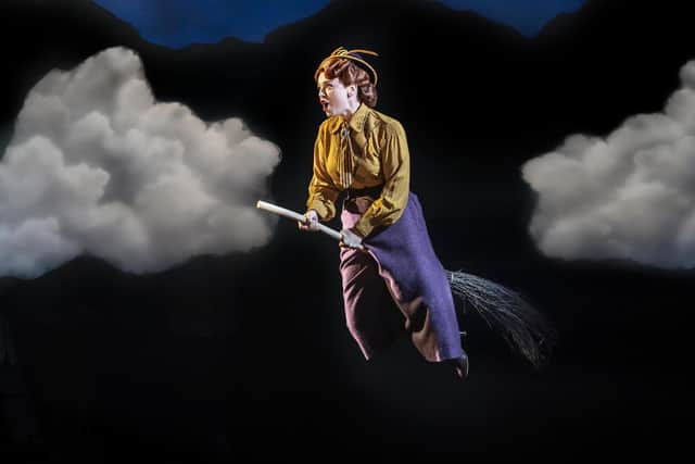Dianne Pilkington as Eglantine Price in Bedknobs & Broomsticks The Musical. Picture by Johan Persson.