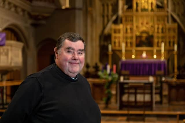 Father Bob White at St Mary's Church, Fratton for the launch of the Comfort and Joy project. Picture: Mike Cooter (271122)