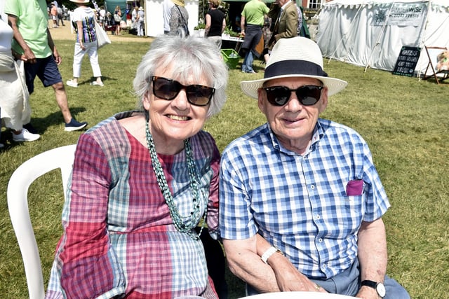 Pictured is: Jacqui and Nigel Enk from Chesham, Buckinghamshire who visit the show every year.
Picture: Sarah Standing (090623-5182)