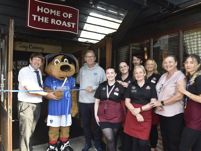 Pictured is: (l-r) Iain Clegg, general manager, Nelson and Alan Knight with some of the team. Picture: Sarah Standing (190924-1655)