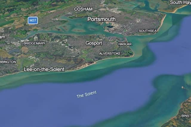 Solent coastline. Image: Google Earth