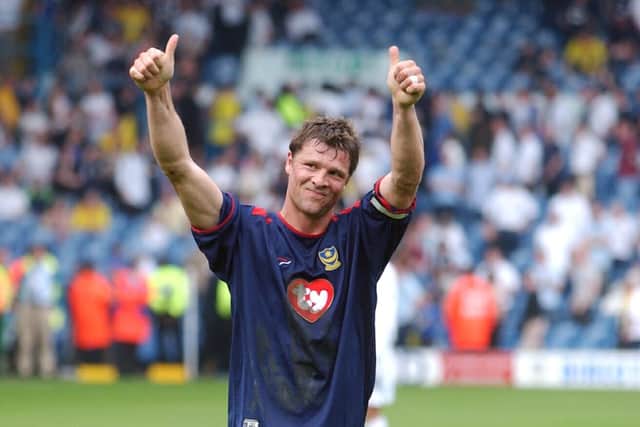 Arjan De Zeeuw was a pivotal figure in Pompey's 2002-03 promotion to the Premier League. Picture: Steve Reid