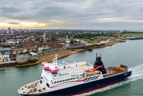 Condor Ferries: MV Condor Islander first sailing from Portsmouth to Channel Islands changed - when to see her. The vessel first visited Portsmouth on August 3. Picture: Strong Island Media/Portsmouth International Port.