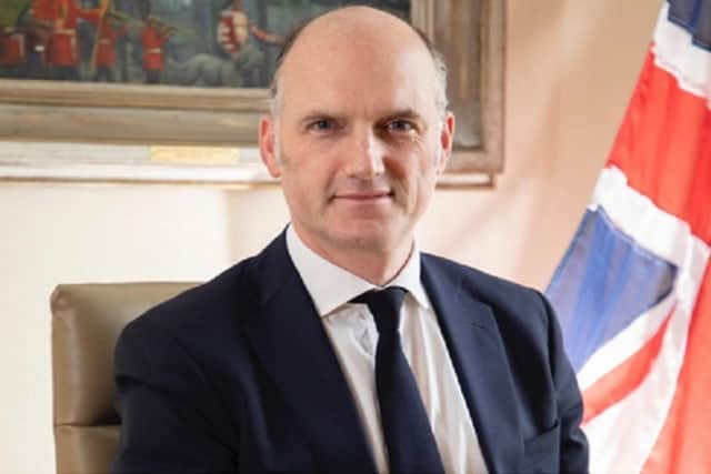 Leo Docherty, veterans minister.