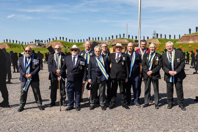 The veterans who took part in the event at the Royal Armouries.