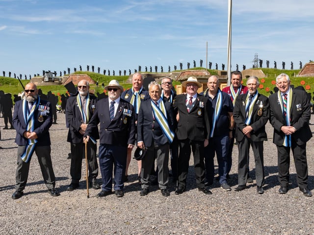 The veterans who took part in the event at the Royal Armouries.