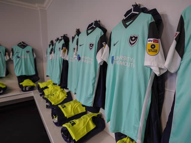 Pompey's third kit this season.