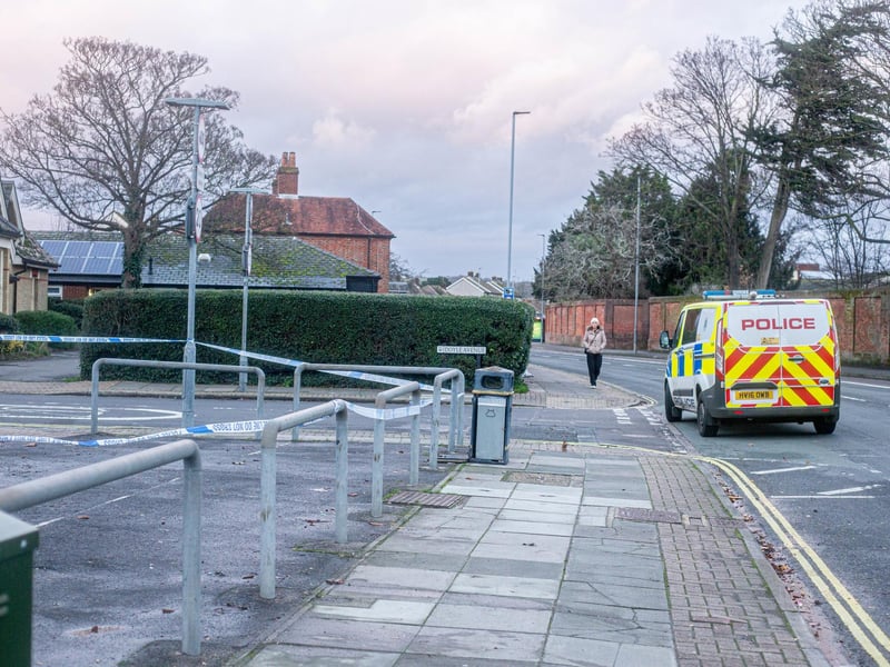 Police and firefighters were at the scene.