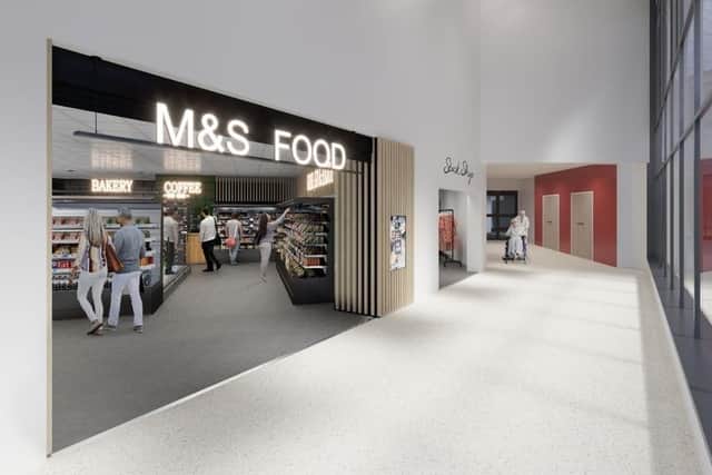Queen Alexandra Hospital in Cosham's main entrance extension will see an M&S food hall open
Picture: Portsmouth Hospitals University NHS Trust