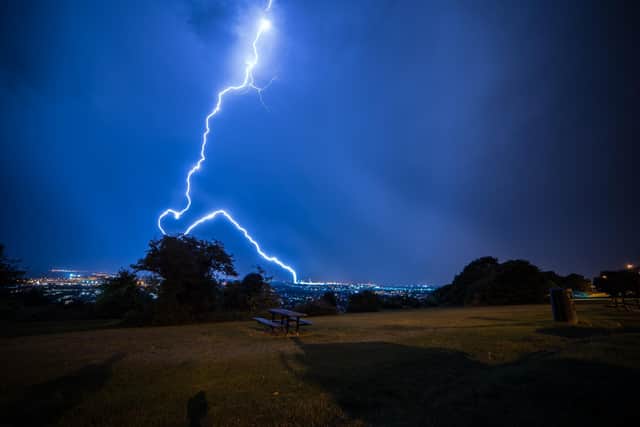 Lightning at portsdown hill. Picture: Andrew Price
