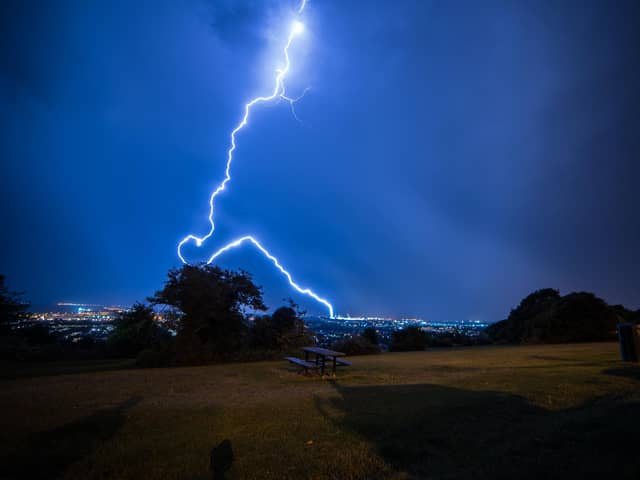 Lightning at portsdown hill. Picture: Andrew Price