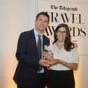 Ben Ross, Head of Travel at the Telegraph, with Peak Retreats' Alison Willis. Picture by Ben Lis