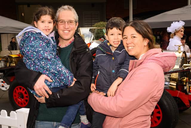 Pictured is: Anna, 6, Alex, Edward, 5, and Bonnie Bulmer from Fareham
Picture: Keith Woodland (180321-23)