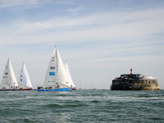 The epic 11 month global voyage started in Portsmouth in September.
Picture: Keith Woodland