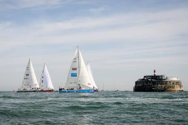 The epic 11 month global voyage started in Portsmouth in September.
Picture: Keith Woodland
