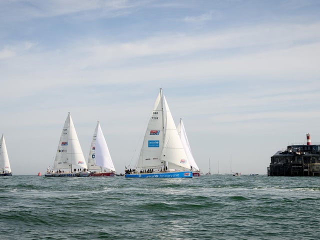 The epic 11 month global voyage started in Portsmouth in September.

Picture: Keith Woodland