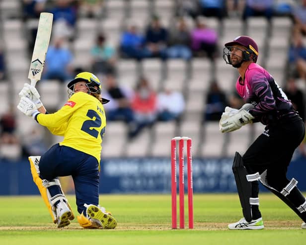 Tom Prest, left, will skipper England in the Under-19 World Cup in the Caribbean. Photo by Alex Davidson/Getty Images.