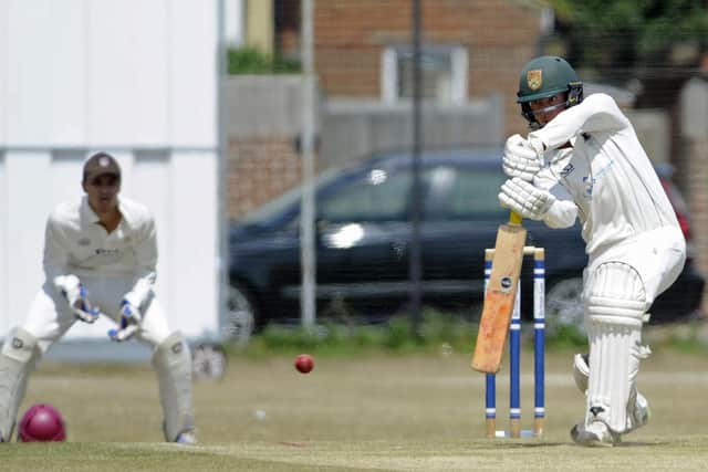 Jack Marston batting for Portsmouth against Burridge in the Southern Premier League Cup. Picture Ian Hargreaves