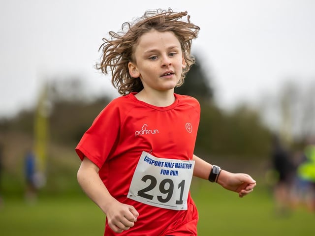 Kids also too part in the challenge with an under 12 children’s Fun Run (1k) and an under 17 Challenge Race (2k) starting and finishing at Bay House School. Photos by Alex Shute