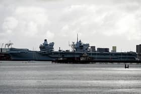 HMS Queen Elizabeth has returned to Portsmouth