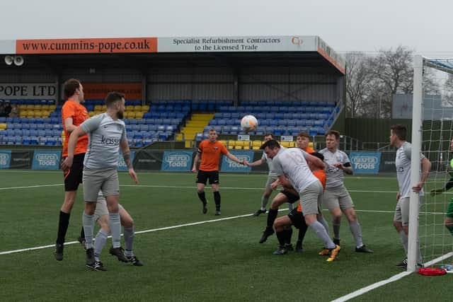 Watersedege v  Jubilee (orange) at Westleigh Park.
Picture: Keith Woodland (200221-151)