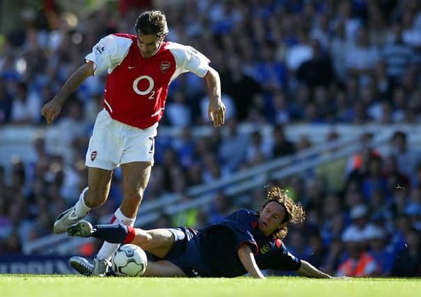 Robert Pires' dive against Pompey in September 2003 denied a victory for Harry Redknapp's side - and Arsenal finished the season as The Invincibles. Picture: Clive Mason