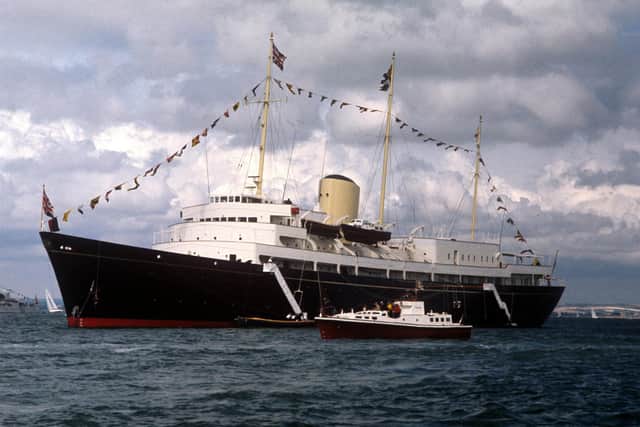 The Royal Yacht Britannia.