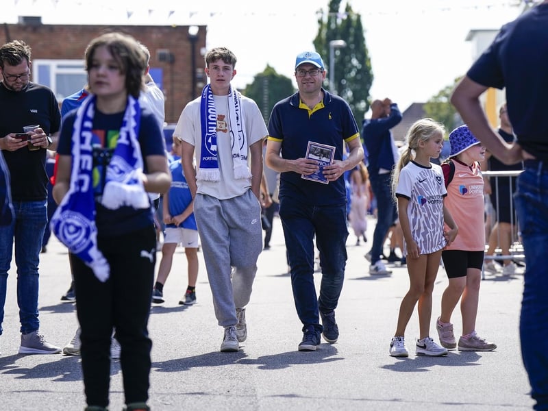 Pompey fans were back at Fratton Park for another head-to-head just days later - only this time league points were on offer