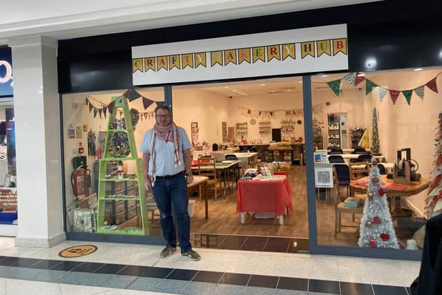 Shane Davies, runs the Crafty Makery in Fareham Shopping Centre