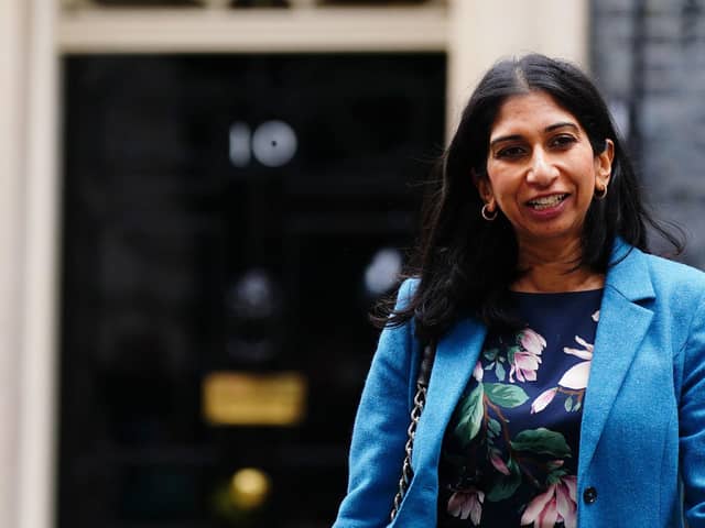File photo dated 26/10/22 of Home Secretary Suella Braverman, leaves Downing Street, Westminster. Photo credit should read: Victoria Jones/PA Wire