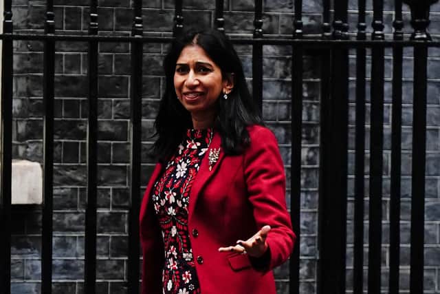Home Secretary Suella Braverman arrives for a cabinet meeting at 10 Downing Street, London, Friday September 23, 2022. Picture: Aaron Chown/PA Wire