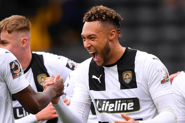 Kyle Wotton has scored 12 goals in all competitions for Notts County this term which has caught Pompey's eye. (Photo by Laurence Griffiths/Getty Images)