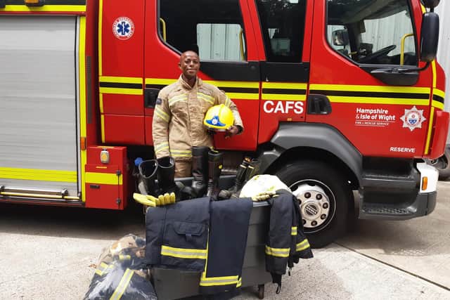 Cosham firefighter Storms Menri