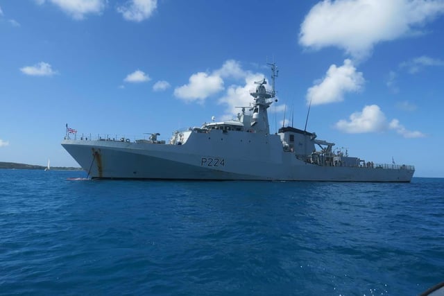 Portsmouth-based warship HMS Trent was involved in operations where nearly £300m of cocaine and narcotics was seized near the US Virgin Islands.