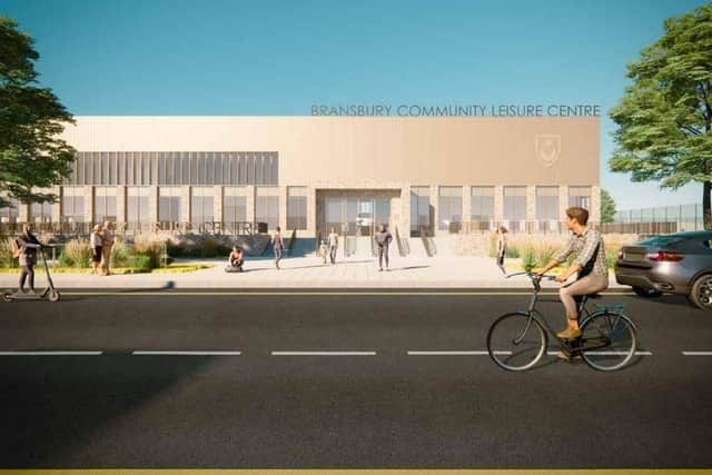 An artist's impression of what Bransbury Park leisure centre could look like. Picture: Portsmouth City Council