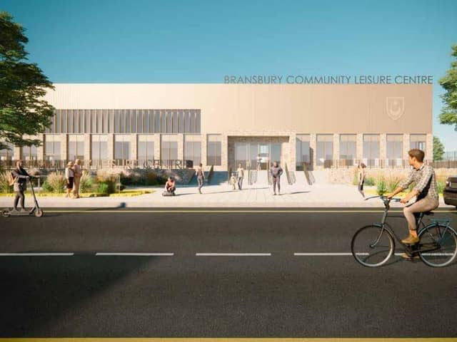 An artist's impression of what Bransbury Park leisure centre could look like. Picture: Portsmouth City Council