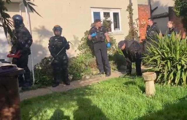 Gosport drugs raid on Monday where a man was arrested